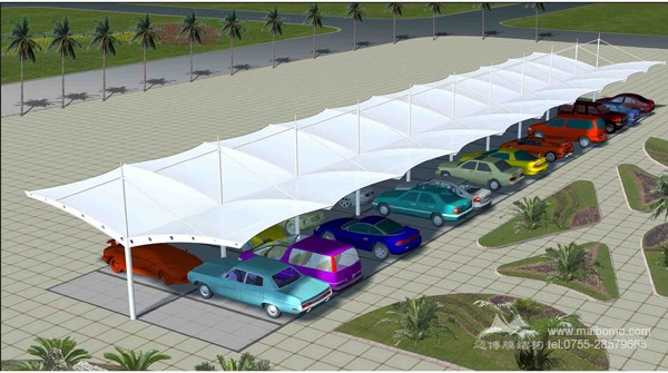 停車棚膜結構四