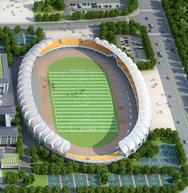 洛陽市宜陽體育場(chǎng)膜結(jié)構(gòu)建設(shè)