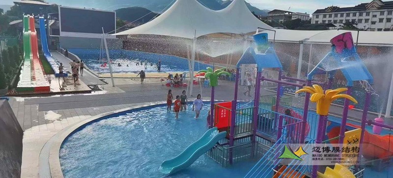 緬甸游泳池膜結構
